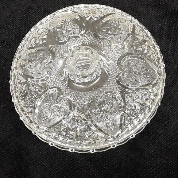 Vintage Pasari round Candy Dish With Lid Hearts and Flowers 7" Diameter - Picture 1 of 7
